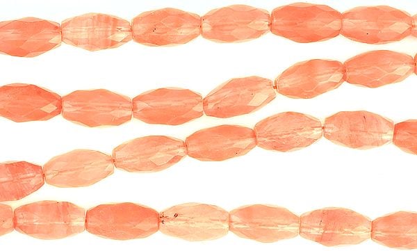 exotic india Faceted Cherry Quartz Drums 