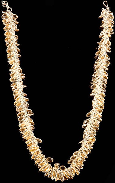 exotic india Faceted Citrine Bunch Necklace