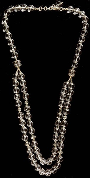 exotic india Faceted Crystal Necklace