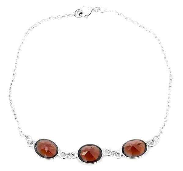 exotic india Faceted Garnet Bracelet 
