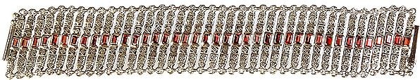 exotic india Faceted Garnet Designer Bracelet