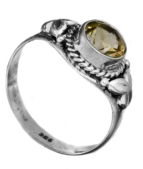 exotic india Faceted Gemstone Ring 