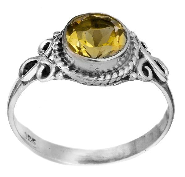 exotic india Faceted Gemstone Ring 
