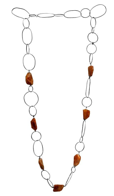 exotic india Faceted Jasper Necklace 