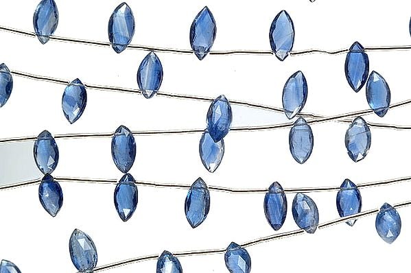 exotic india Faceted Kyanite Side-Drilled Marquis