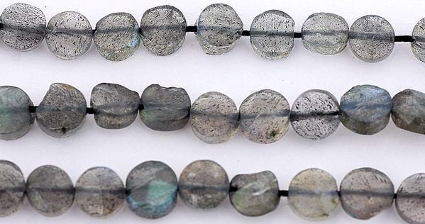 exotic india Faceted Labradorite Coins