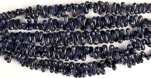 exotic india Faceted Lapis Lazuli Drops