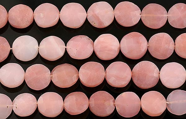 exotic india Faceted Pink Opal Large Buttons 