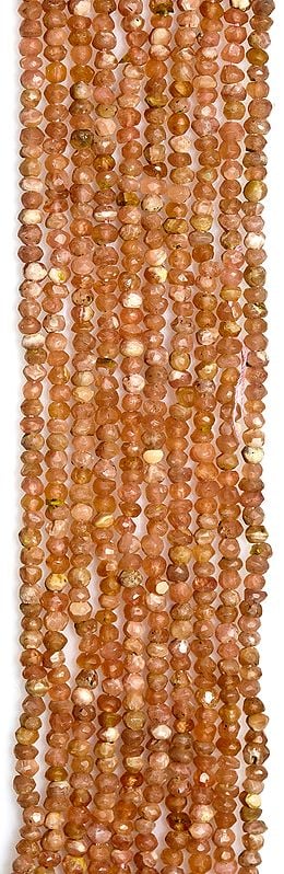 exotic india Faceted Rodocrosite Rondells 