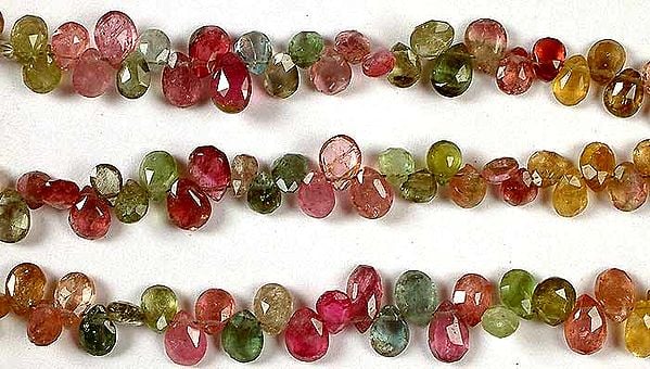 exotic india Faceted Tourmaline Briolette 