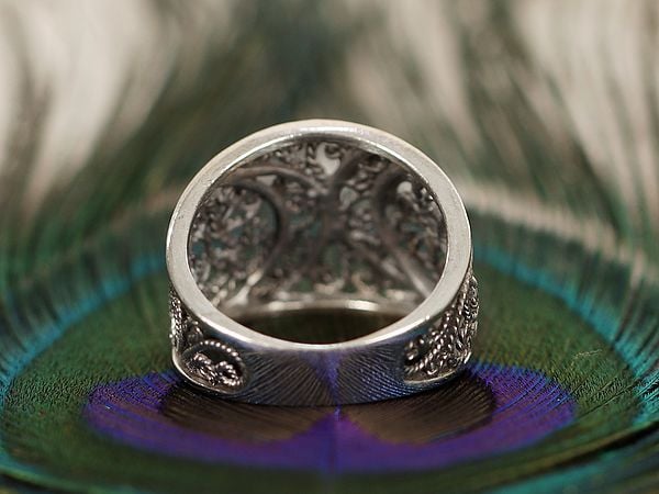 Exotic India Filigree Ring | Sterling Silver Rings 