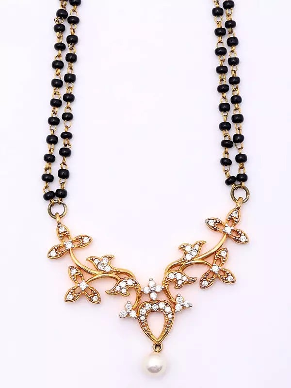 Exotic India Floral Vine Design Mangalsutra 