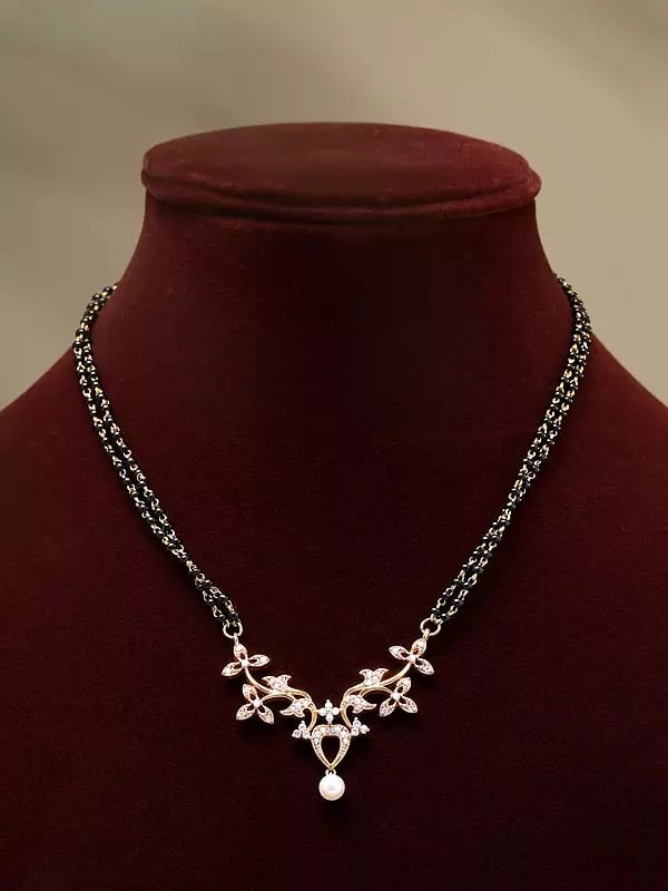 Exotic India Floral Vine Design Mangalsutra 