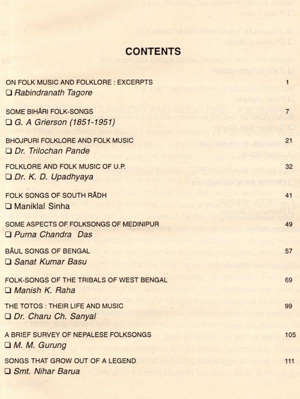 Exotic India Folkmusic And Folklore An Anthology 