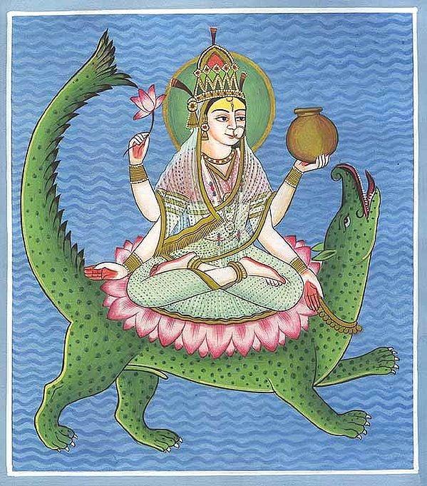 exotic india Ganga the River Goddess 