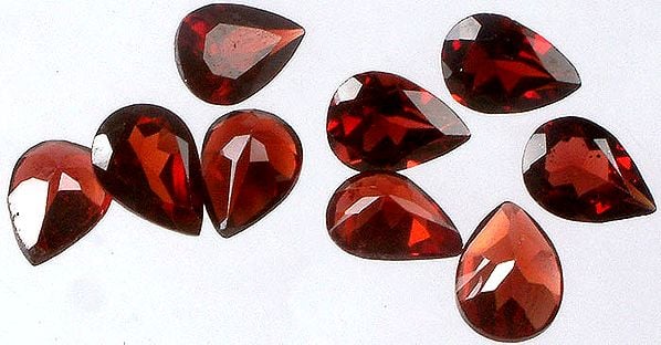 exotic india Garnet mm Pears (Price Per Pair) 