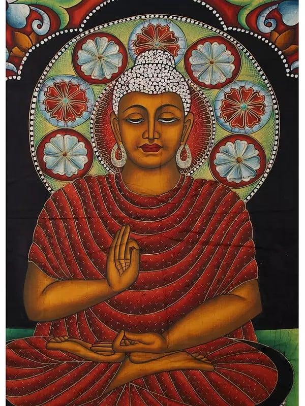 Exotic India Gautam Buddha | Batik Painting