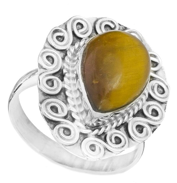 exotic india Gemstone Spiral Ring | Malachite Rings 