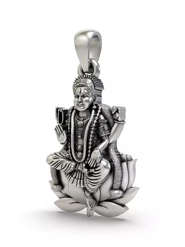 Exotic India Goddess Bala Tripura Sundari Pendant 