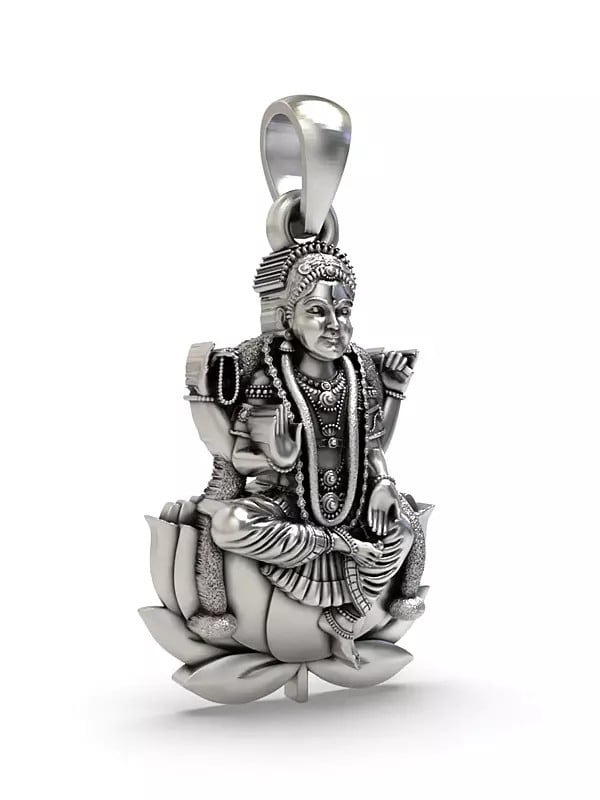 Exotic India Goddess Bala Tripura Sundari Pendant 
