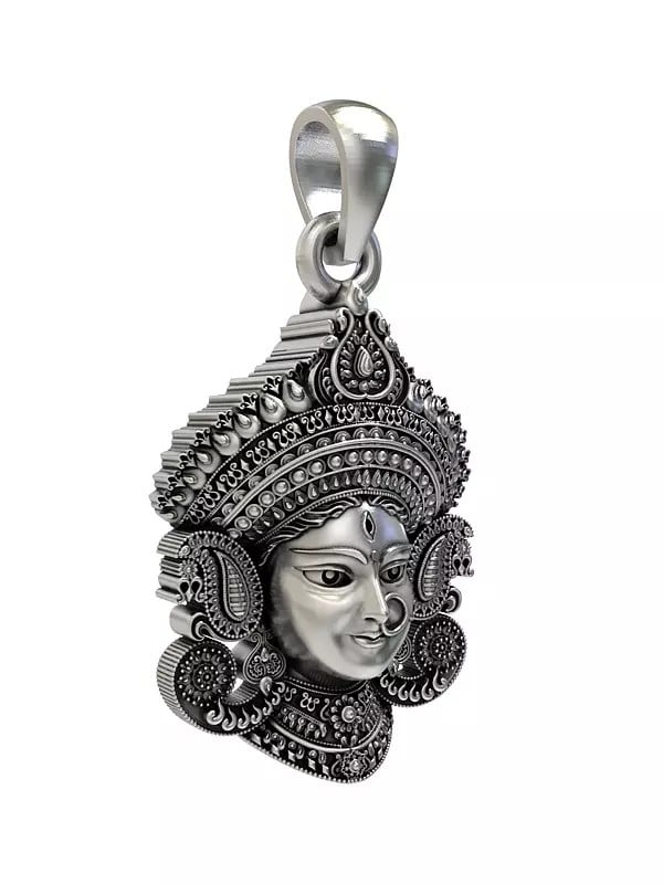 Exotic India Goddess Durga Face Pendant 