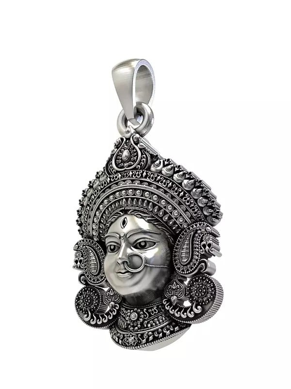 Exotic India Goddess Durga Face Pendant 