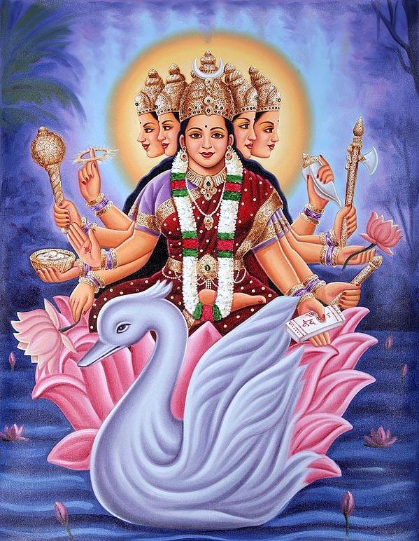 exotic india Goddess Gayatri