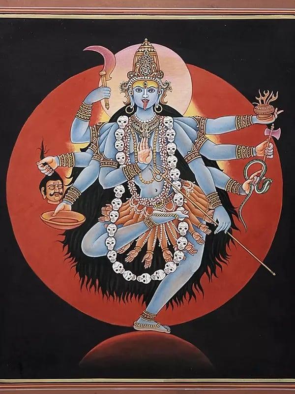 Exotic India Goddess Mahakali Painting