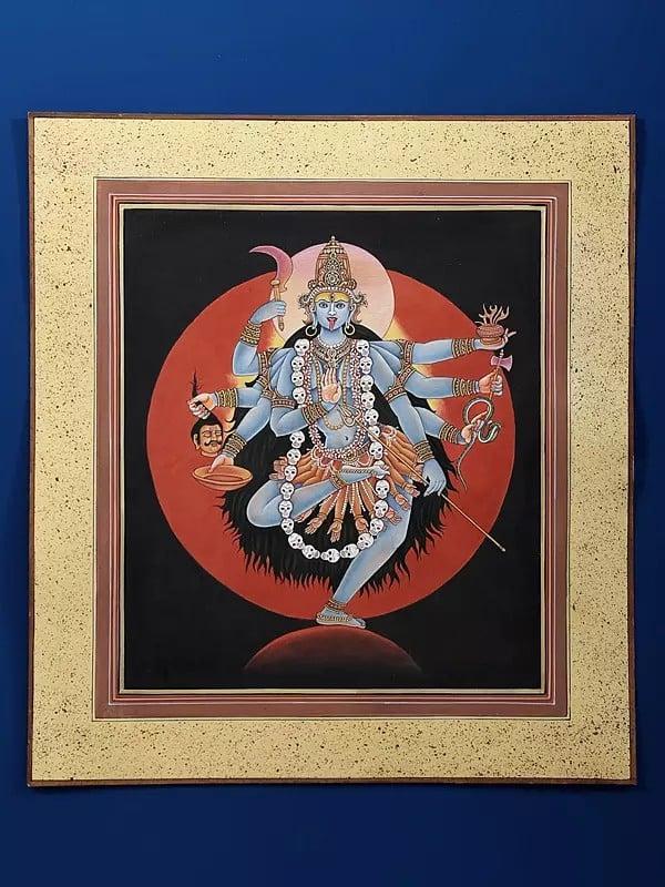 exotic india Goddess Mahakali Painting