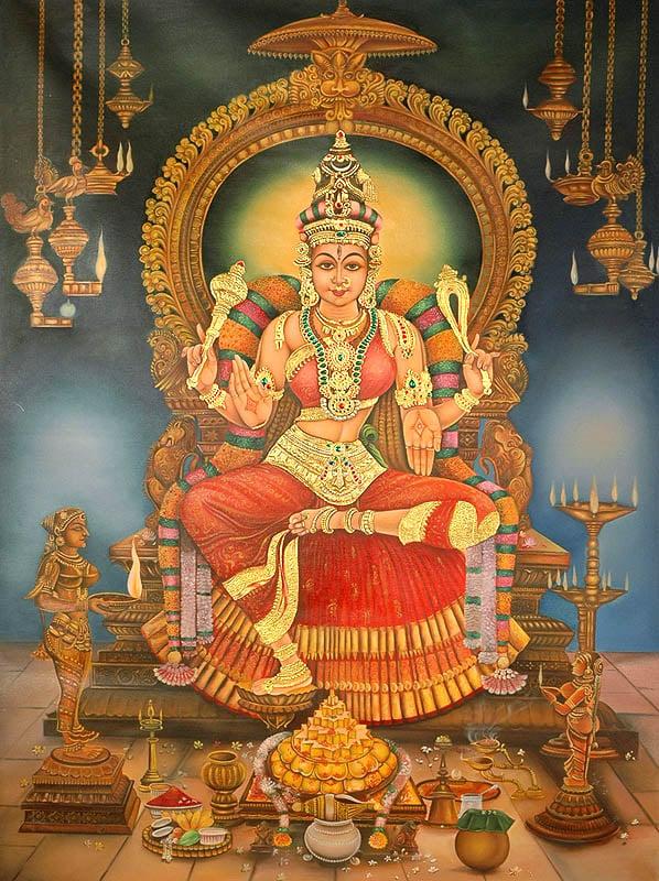exotic india Goddess Parvati as Devi Meenakshi