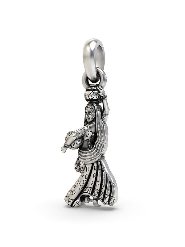 Exotic India Goddess Radha With Matka Pendant 