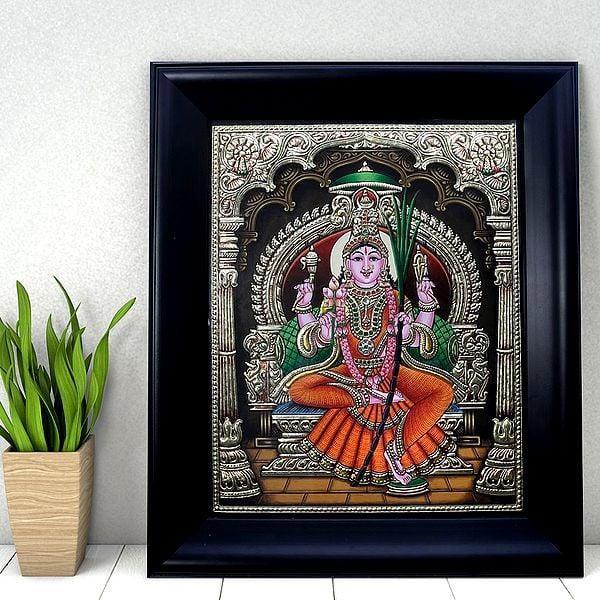 Exotic India Goddess Rajarajeshwari (Framed) 