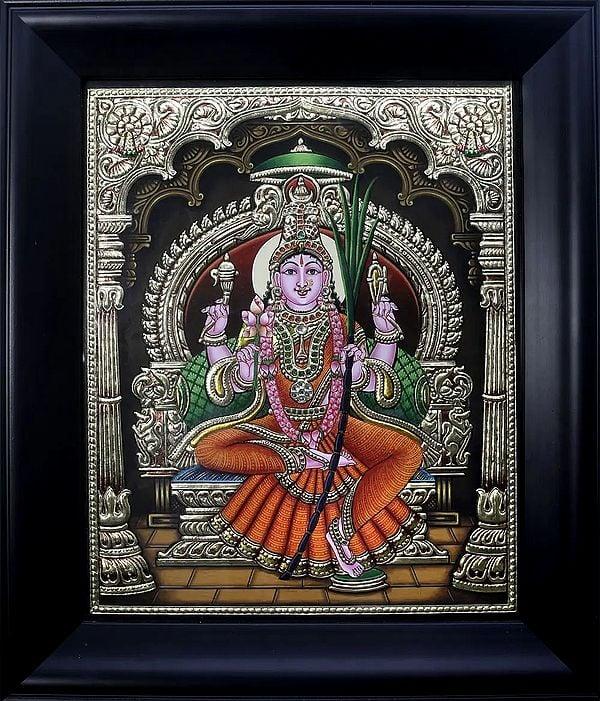 exotic india Goddess Rajarajeshwari (Framed) 