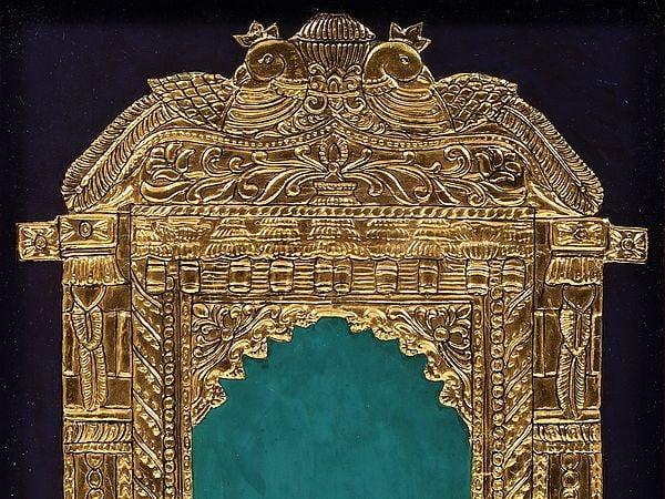 Exotic India Golden Arch Framed Tanjore Painting