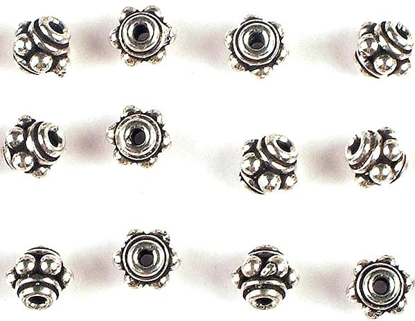 exotic india Granulated Beads (Price Per Six Pieces) 