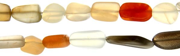 exotic india Gray and Pink Moonstone Plain Nuggets