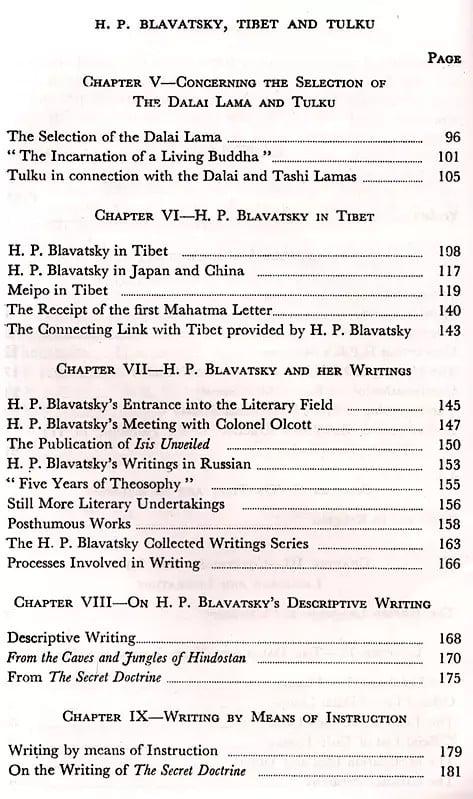 Exotic India H. P. Blavatsky Tibet And Tulku 