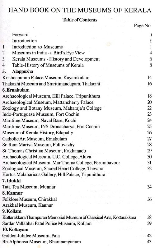 Exotic India Handbook On The Museums Of Kerala 