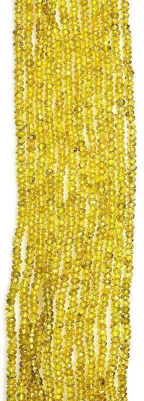 exotic india Israel Cut Yellow Sapphire Rondells