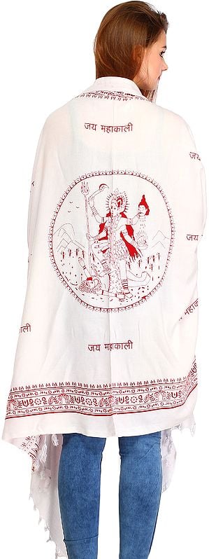 Exotic India Jai Maha Kali Prayer Shawl