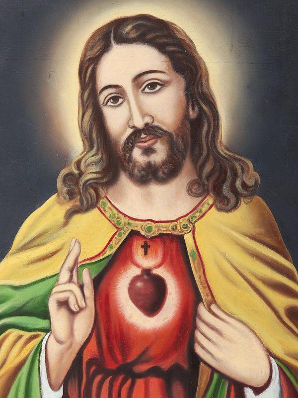 Exotic India Jesus Christ | Framed Oil Painting 