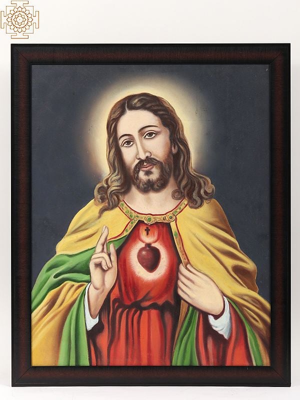 exotic india Jesus Christ | Framed Oil Painting 