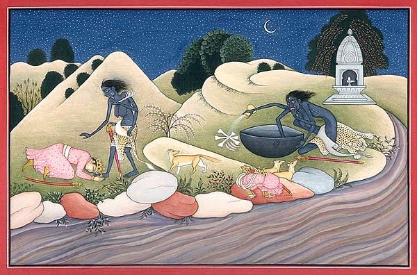 exotic india Kali and Emperor Vikramaditya