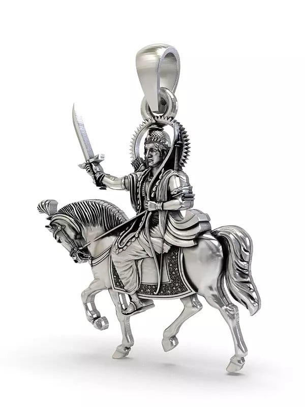 Exotic India Kalki - Member Of Dashavatara Pendant 
