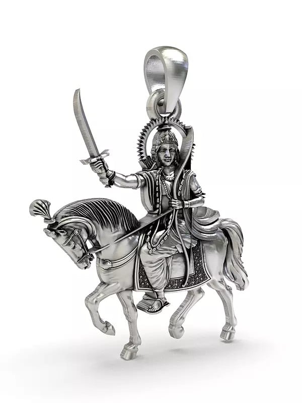 Exotic India Kalki - Member Of Dashavatara Pendant 
