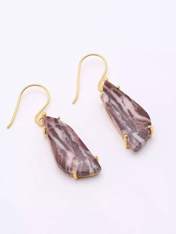 Exotic India Kona Jasper Hook Earrings 