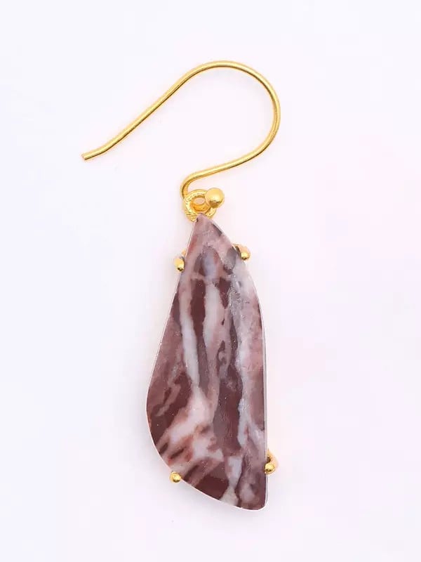 Exotic India Kona Jasper Hook Earrings 