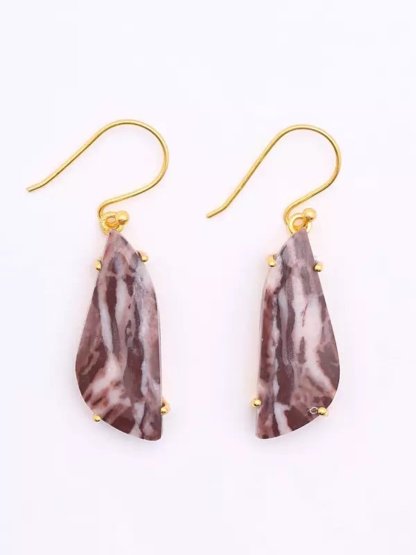 exotic india Kona Jasper Hook Earrings 