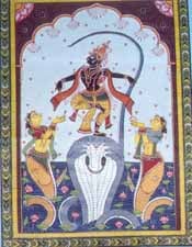 exotic india Krishna and Kaalia 