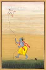 exotic india Krishna flying kite 